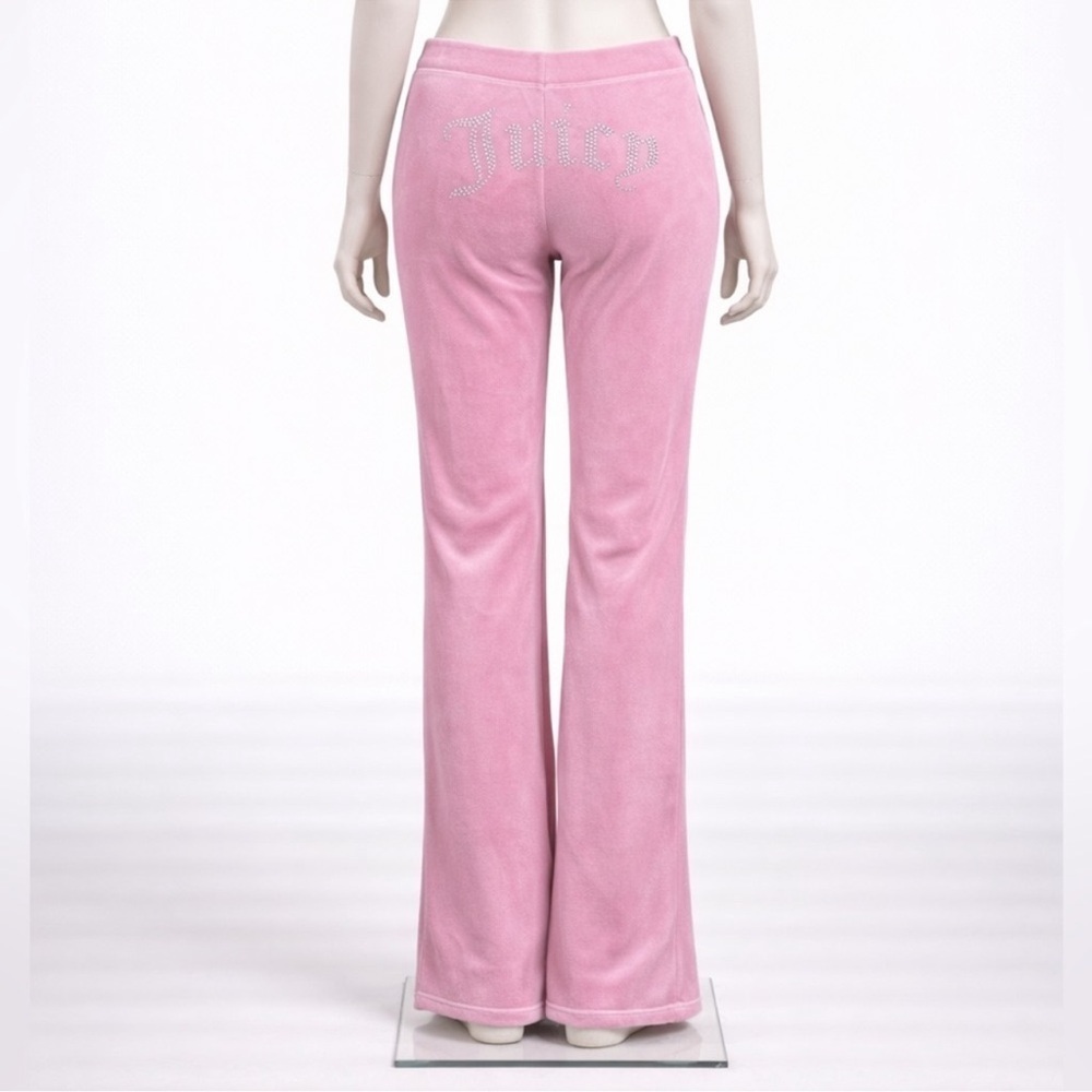 Juicy Couture Pink Velour Lounge Pants - Picture 4 of 6